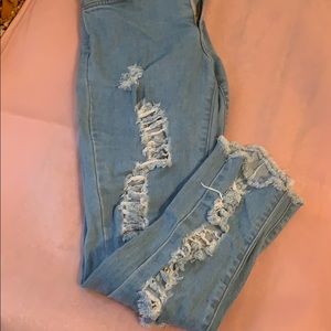 Torn jean